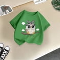 thumbnail image 4 of WEAIXIMIUNG Vêtements Mignons pour Adolescentes Été Filles Mignonnes Imprimé Col Rond Manches Courtes T-Shirt Décontracté Mode Ample, 4 of 4