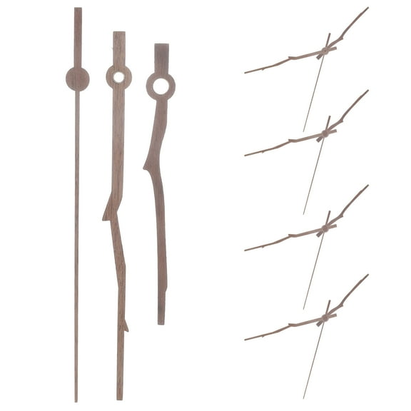 HOOWIFFY 5Sets Wood Clock Hands for Repair and Replacement Suitable for DIY Wall Hanging Clocks