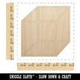 thumbnail image 2 of Cube Box Outline Wood Shape Unfinished Piece Cutout Craft DIY Projects - 6.25 Inch Size - 1/8 Inch Thick, 2 of 7