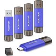 thumbnail image 1 of 2025 Latest Model 32GB Type-C Flash Drive 5-Pack, 2-in-1 USB C Flash Drive, 1 of 5