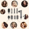 thumbnail image 2 of Set de cepillos secadores de pelo 8 en 1, rizadores de aire, cepillos secadores de aire caliente plegables con iones negativos, herramienta para rizar, alisar, dar volumen y dar estilo., 2 of 5