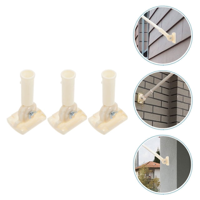 OUNONA 3Ud Base Para Flagpole Con Soporte Ajustable Y Resistente Para Exterior