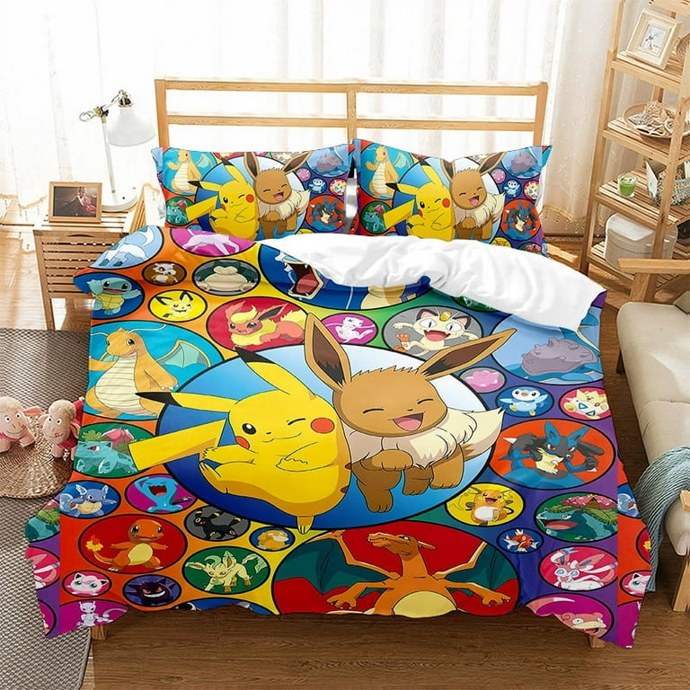 POKEMON Cartoon Anime Piece/3 Piece Bedding Sets Comforters Sets