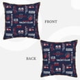 thumbnail image 3 of Fotbe Nautical Style Sailboat Pattern Velvet Decorative Throw Pillow Covers with Elegant Piping, Soft Plush Cushion Cover for Sofa, Bed, Car, Office-20"x20", 3 of 8