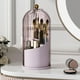 thumbnail image 1 of Soporte para brochas de maquillaje YOOLENS 360 giratorio con tapa rosa, 1 of 6