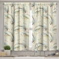 thumbnail image 2 of Ambesonne Ocean Life Valance & Curtain, Swimming Dolphins, 55"x24", Multicolor, 2 of 6