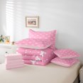 thumbnail image 6 of Feelyou Pink Bowknot Bedding Comforter Set 7pcs, Fashion Princess Bow King Bedding Sets, 6 of 8