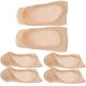 thumbnail image 3 of Invisible Socks 3Pairs Light Yellow Cloth Bamboo Comfort Anti-Skid Silicone Socks for Women, 3 of 5