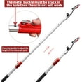 thumbnail image 3 of GARTOL 3.67-5.45 FT Fruit Picker with Rotating Blade Head, Lightweight Aluminum Extendable Handle for Tree Branch Cutter, Silver, 3 of 7