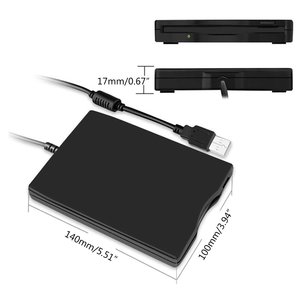 1.44 MB Floppy Disk 3.5" USB External Drive Portable Floppy Disk Drive Diskette