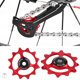 thumbnail image 3 of Juego de poleas jockey para rueda de desviador trasero de 12T para bicicletas de montaña con rodamientos rojos, 3 of 8