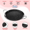 thumbnail image 4 of Alpine Cuisine Round Comal Griddle 9.5 Inch - Black Griddle with Durable Double Handle - Durable, Heavy Duty Comal for Cooking - Even-Heating, 4 of 8