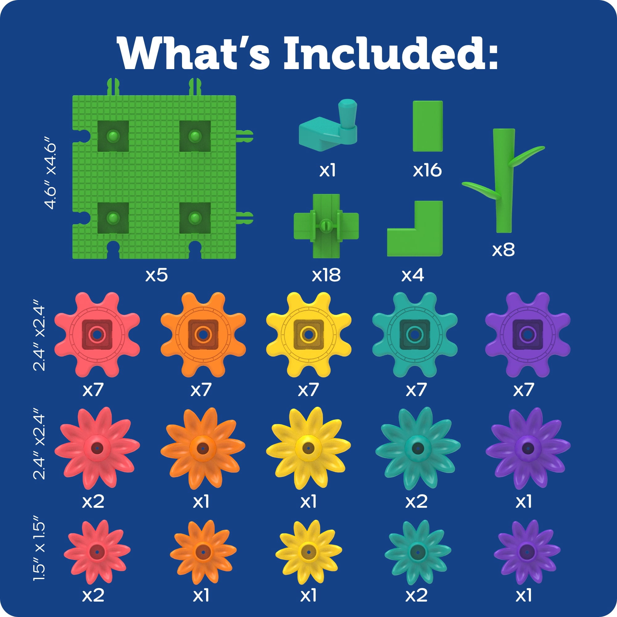 Learning Resources GardenGears Building Set -  Engineering Building Sets, Ages 4+