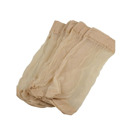 

Women Beige Stretch Fabric Stretch Ankle Socks 5 Pairs