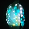 thumbnail image 2 of Men Solid Casual Stand-up Collar Cardigan Luminous Winter Jacket Coats, 2 of 9