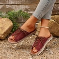 thumbnail image 4 of Wowcloth Women's Flat Roman Bohemian Sandals – Comfortable Casual Slip-On with Arch Support Beachwear & Outdoor Slides for Women Footwear,Plus Size, 4 of 9