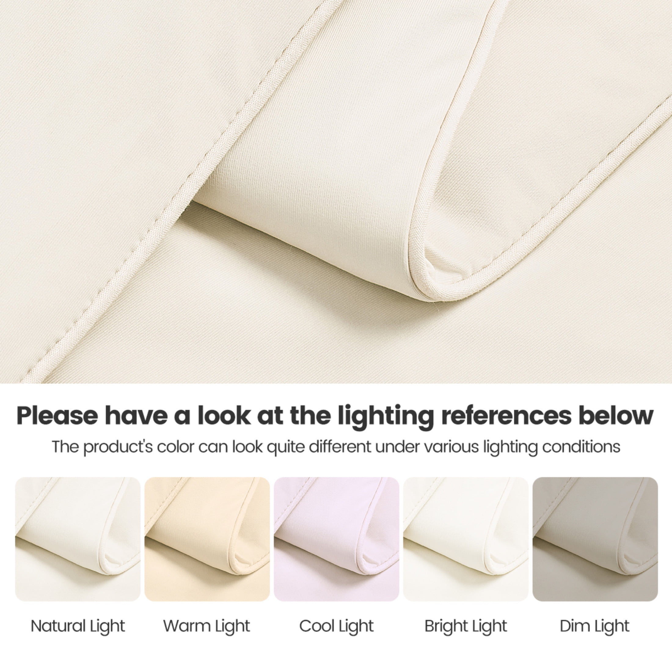 GDF Studio 60x90" Twin/Twin XL Cooling Down Alternative Comforter, All-Season Bedding for Hot Sleepers, Ivory