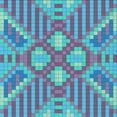 thumbnail image 1 of Ahgly Company Indoor Square Patterned Bright Turquoise Blue Area Rugs, 5' Square, 1 of 6