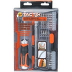 Tactix 43-Piece Heavy Duty Ratchet Bit Driver Set, 205254