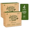 thumbnail image 2 of (2 pack) Poesie Laundry Detergent Sheets, Fresh Scent, Liquidless, 320 Count, 160 Loads, 2 Pack, 2 of 7