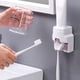 thumbnail image 2 of Advancent Soporte para cepillo de dientes Dispensador de de dientes Cubierta Ahorro de espacio Exprimidor de de dientes Baño Hogar Apartamento Juegos de accesorios de baño Gris, 2 of 6