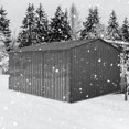 thumbnail image 6 of Metal garden sheds , outdoor storage sheds grey with window and two integrated punched vents,Gray  ,10ftx12ft, 6 of 6