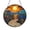 Acrylic 3.5 Inch, variant on Aesthetic Mountain View Stained Glass Suncatcher For Window Decor, Imaginary Sunset Landscape Hanging Art With Wildflowers, Decorative Nature Room Ornament, Unique Indoor Present For Artwork Fans