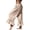 BBO66-Khaki, variant on Women'S Pants Casual High Waisted Wide Leg Culotte Pants Woman Loose Drawstrings Ruffle Cropped With Pockets Black M