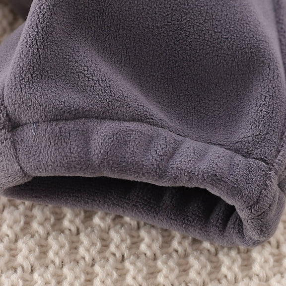 Agkizg Boys Girls Fleece Sweatpants Thick Warm Cozy Pants Solid Casual with Pockets for Winter, Sizes 3-4 Years