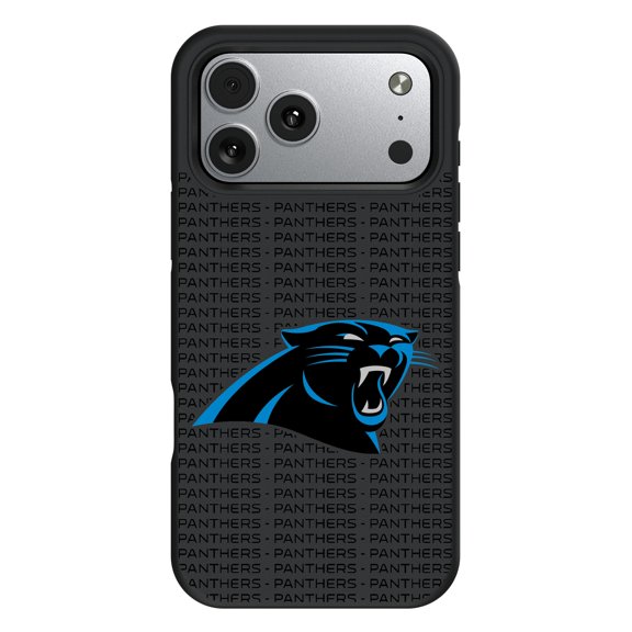 Carolina Panthers iPhone Text Backdrop Design Bump Case