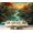 Color 1, variant on Wall Mural Peel and Stick Traditional Chinoiserie Garden Pavilion Serene Lake Landscape Peonies Self-Adhesive Wallpaper Removable Wall Decal Wall Sticker Home Decor for Living Room Bedroom 69"x96"