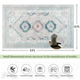 thumbnail image 7 of Balacho Boho Vintage Oriental Faux Wool Area Rug, 6' x 9', Off-White, 7 of 7