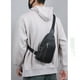 thumbnail image 5 of Bolso Bandolera Bolso bandolera de piel para hombre, para viajes al aire libre, 31 x 16 x 5 cm, amplio espacio de almacenamiento JASKFLY, 5 of 9