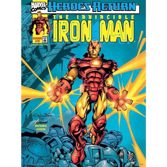 Marvel Comics Iron Man Heroes Return Print