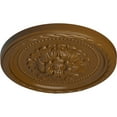 thumbnail image 3 of Ekena Millwork 11 1/2"OD x 1"P Palmetto Ceiling Medallion, Hand-Painted Smokey Topaz, 3 of 7