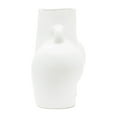 thumbnail image 4 of Sagebrook Home Ceramic 7" Half Body Vase, White, 4 of 8