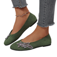 thumbnail image 2 of YOUYEDIAN Loafers for Women Fashion Slip On Round Toe Casual Low Heel Floral Deco Flats Versatile Comfy Dress Shoes, 2 of 5