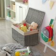 thumbnail image 3 of Cesta de Almacenamiento, Cesta de Lavandería de 65 L con Tapa, Bolsas de Tela Extraíbles y Asas, Plegable, para Lavadería, Dormitorio, Mantas, Ropa, Sala de Estar, 3 of 9