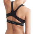 thumbnail image 3 of Calvin Klein BLACK Logo Band Cutout Racerback Sports Bra, US Large NWOT, 3 of 5