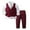 M, variant on Xudanell Kids Suits for Boys 4 Piece Formal Suit Kids Clothes Dress Shirt Vest Pants Boys Tie Outfits Birthday Gentle Set
