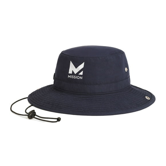 Mission Adult Unisex Cooling Bucket Hat, Evaporative Cooling Technology, One Size, Navy