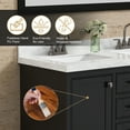 thumbnail image 3 of Eclife 48-Inch Fully Assembled Double Sink Bathroom Vanity with Engineered Marble Top, 3 of 11