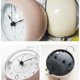 thumbnail image 3 of Relojes de mesa pequeños, clásico, sin tictac, despertador de sobremesa, a pilas, con retroiluminación, cristal HD, para dormitorio, sala de estar y cocina., 3 of 4