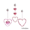 thumbnail image 3 of 3 Pack LED Valentines Day Curtain Light Party Decoration Light Wedding Room Hanging Decoration Suitable for Indoor Outdoor Garden Party Propose Wedding, 3 of 6