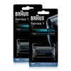 Braun 1000/2000FC/10B/20B Replacement Foil And Cutter Pack For Multi Groomer, CruZer, Series 1, FreeControl Shaver Models