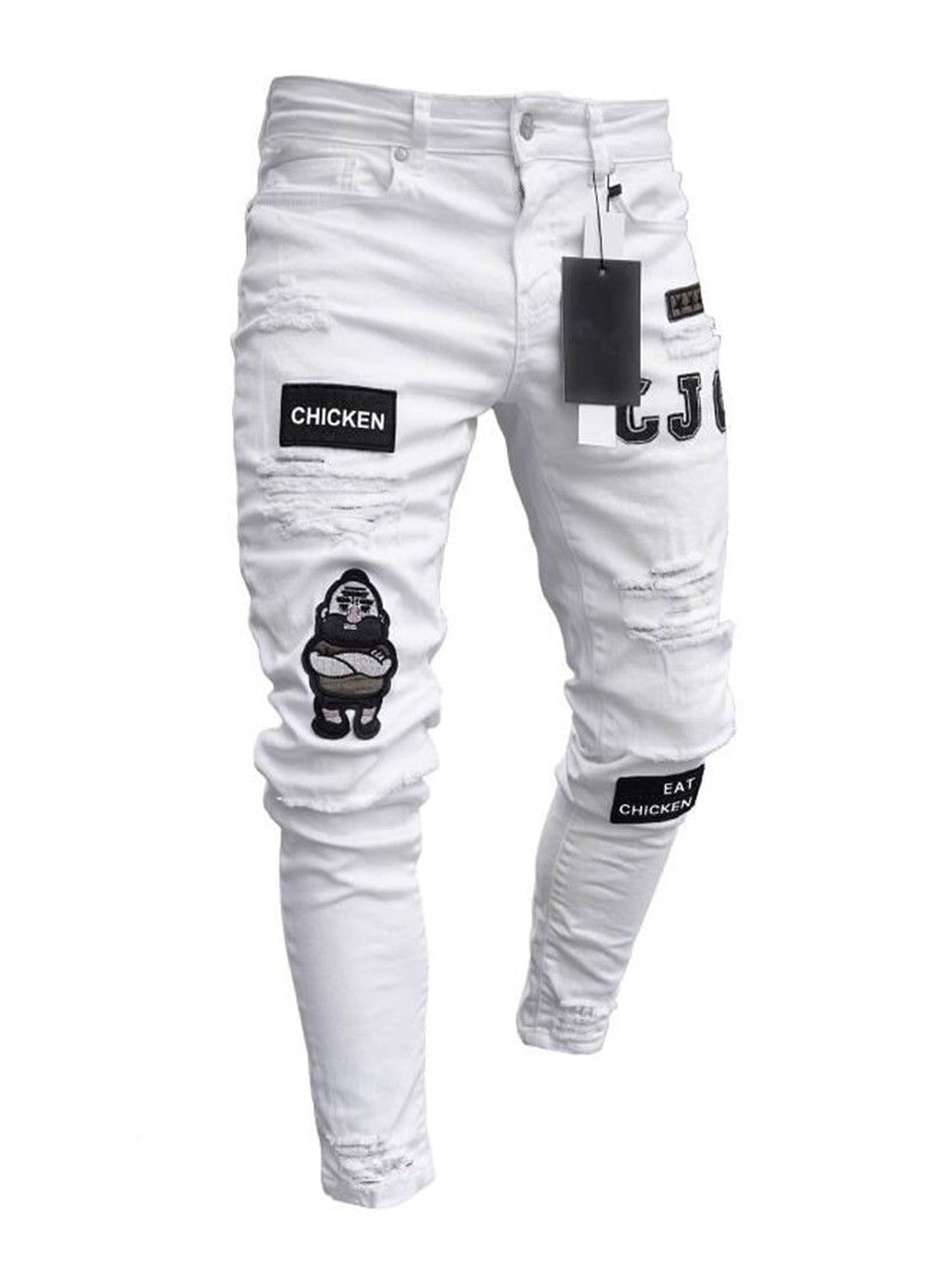 scratch black jeans