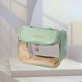 thumbnail image 1 of PVC Makeup Bags Portable with Hook Cosmetic Bag for Holiday Gifts (Pink), 1 of 9