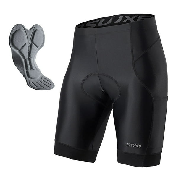 Pantalones cortos de ciclismo acolchados para hombre Pantalones cortos de ciclismo elásticos de secado rápido transpirables