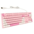 thumbnail image 1 of 104 Keys Wired Keyboard, Vibrant 3 Color Keycaps, Wide Compatibility, Multimedia Function Keys, Ergonomic Design, Versatile Applications, USB Interface, ForXP 7 8 10 11, For OS X, 1 of 8