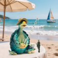 thumbnail image 4 of Figura Hodao con tortugas marinas pescando, color azul, 12 x 8 x 13 cm, 4 of 6